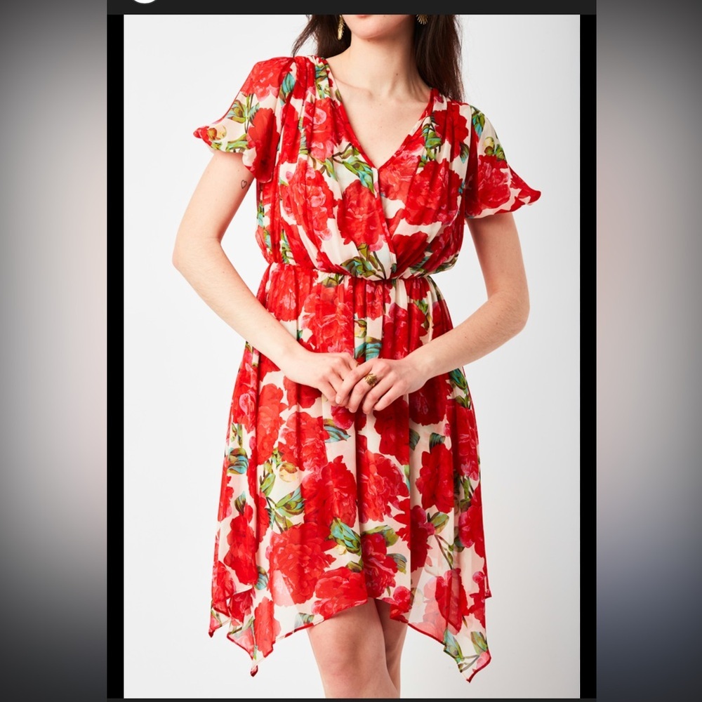 The Kooples Red Floral Dress